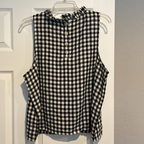 J. Crew Fleur Linen Top Size L - Picture 5 of 8